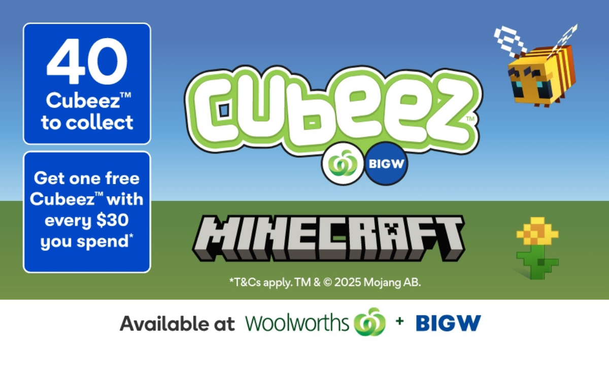 Cubeez are now at BIG W and Woolworths